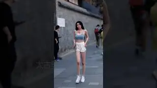 ✨️TOP CHINESE BEAUTIFUL GIRL STREET FASHION STYLE OUTFIT TIKTOK TRENDY 🔥#shorts