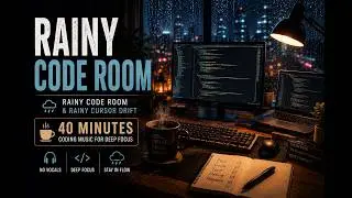 🌧️ Rainy Code Room ☕ | 40 Minutes Coding Music for Deep Focus #codingmusic