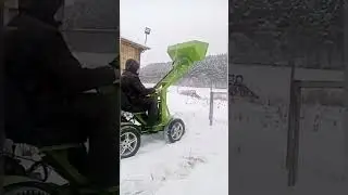 минипогрузчик самодельный. размер стрелы. чистка снега.