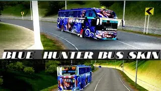 සුපිරිම high quality blue hunter ස්කින් එක|New Blue Bus Skin Mod 🔵 | Sri Lanka Style Bus Livery 