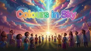Colors in the Sky Hindi Song | Fun Learning for Kids 🎶 🌈 | Joyful Dream World 