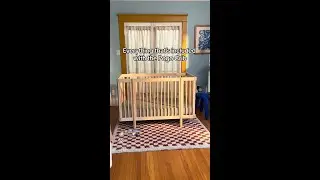 Everything that's included with the Pogo 8-in-1 Crib
