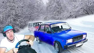 ЗИМНИЙ ДРИФТ НА ЖИГЕ ВАЗ 2107 - MOTOR DEPOT
