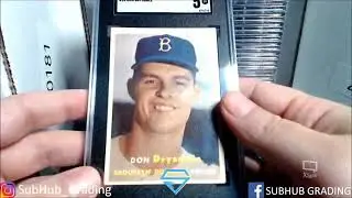 SGC Reveal Jan 2022 group subhub grading Vintage, Mahomes RC's Bowman Topps Prizm Burrow