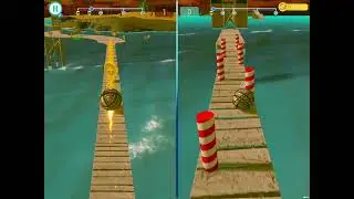 Rolling Balls Sea Race 🕹️ #games #gaming #rolling