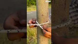 Tie a easiest rope knot #knot