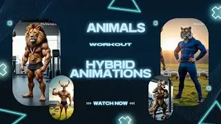 Animals body workout animation video || Animals Workout || Hybrid Bodybuilder || Workout Animation