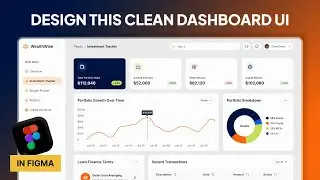 Dashboard UI Design in Figma – Step-by-Step Tutorial for Beginners (Build from Scratch)