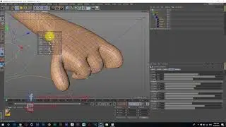 Test Animation Finger Rigging in Cinema 4D R19 ( Character)