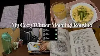 5:00AM Realistic Winter Morning Routine 🌨️❄️