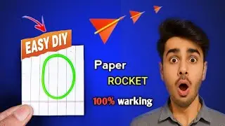 How to Make a Mini Paper Rocket 🚀 | Easy DIY | 