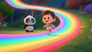 Baby Panda&rsquo;s Rainbow Ride | Fun Panda Song for Kids | Colorful Adventure Rhyme
