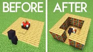 2 Block High Pop-Up Bookshelf SCHEMATIC (Minecraft JAVA 1.18.x - 1.21.+)