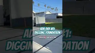 Building an ADU day #1 🎉 Supplies and a porta potty have been delivered #ADU #build #house