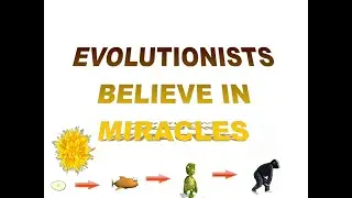Evolutionists must believe in miracles