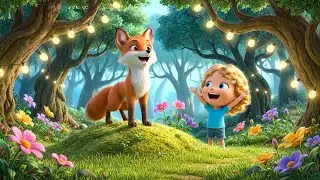 Tiny Fox Discovered a Hidden Door in the Tree 🦊 | Nursery Rhymes for Kids & Baby Songs