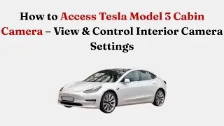 Как получить доступ к салонной камере Tesla Model 3 &mdash; просмотр и управление настройками внутренне...