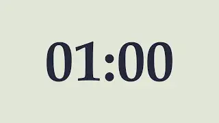 1-Minute Countdown Timer | Periglacial Blue &times; Ebony Clay