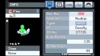 (BQ #1) Live Shiny Mudkip Pokemon Reborn