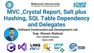 SCD Lab 9: MVC | Crystal Report | Salt plus Hashing | SQL Table Dependency and Delegates  | C# .NET
