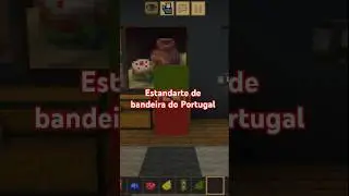 Estandarte de bandeira do PORTUGAL em MINECRAFT🇵🇹 #minecraft #tutorial #portugal #ronaldo