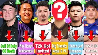 Shocking Transfer & Disban! | Call Of Duty Co Death🥺| Sky Achievement | T2k Got Invited | DRS & Hora