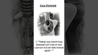 🎸 Think you know Sam Fender. Prove It!