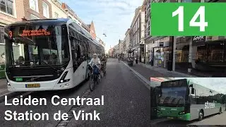 Qbuzz lijn 14: Leiden Centraal Station - Station de Vink | Qbuzz ZHN | Qbuzz 8172 | 2025