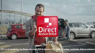 Pub Direct Assurance 2023 - 250 &euro; d'&eacute;conomie/Assurance la moins ch&egrave;re - 15 s - Publicit&eacute;