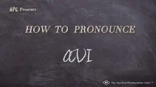 How to Pronounce AVI (Real Life Examples!)