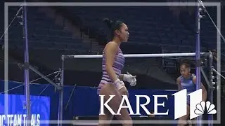 Practice begins for women gymnasts at Target Center