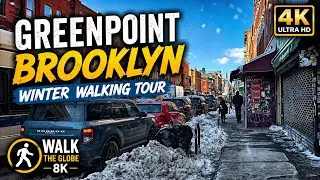 Greenpoint Brooklyn Winter Day Walking Tour Reveals Brooklyn's Best-Kept Secret ❄️ 4K Adventure!