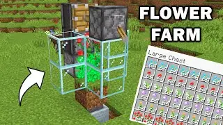 Minecraft EASY FLOWER Farm in JAVA & BEDROCK Edition