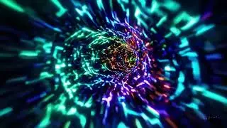 Color vortex: fractal spiral