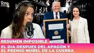 ⭕ EL DÍA DESPUÉS DEL APAGÓN y el Premio Nobel de la Guerra | Resumen Imposible
