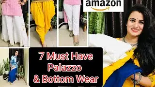 Must Have Amazon Bottom Wear Haul👖Amazon Haul👖Palazzo/Cigarette Pant/Dhoti Salwar Haul