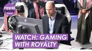WATCH:  Prince William Tests His Skills with Saudi&rsquo;s Best Video Gamers