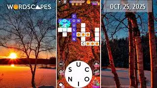 Wordscapes Daily Puzzle October 25, 2025 gameplay | Answers | Solution