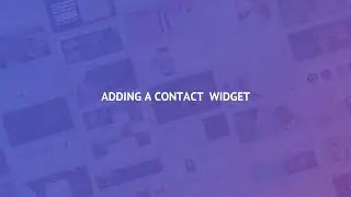 5.4 Adding Contact Widget [PRO]
