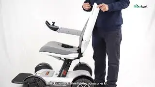 Enhance Safety with the Robooter Front Light | for X40 Folding Power Wheelchair | MoovKart
