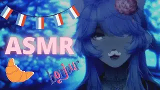 My First ASMR video in French ∗*✿ ASMR en Français (ear massage, headphones) | VTUBER