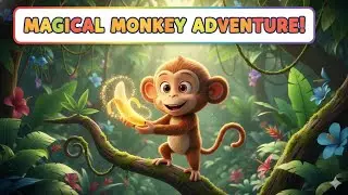The Curious Monkey And Golden Banana.