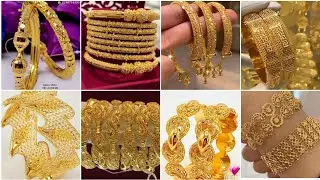 Outclass and very aesthetic design collection of Dubai gold kangans and bangles.