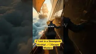 🚀 Lost in a Steampunk Airship! 🔑 | Escape Mystery #shorts