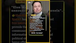 Elon Musk Launches Free Starlink Internet in Venezuela Amid Crisis | #usa #america #shorts #news