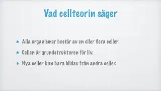 Cellteorin (Biologi nivå 1)