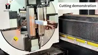 HY6536HG 3-Chuck Fully Enclosed Bevel Tube Laser Cutting Machine | 6.5m Auto Loading