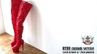 RTBU 80cm crotch length boots in 20cm platform