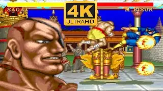 Street Fighter 2 Hack 💥 SAGAT (Hardest) 💥 4K UHD Gameplay