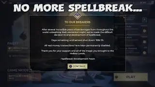 Spellbreak is Shutting Down?!